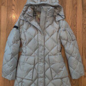 Burberry London Goose Down Coat Women Size S